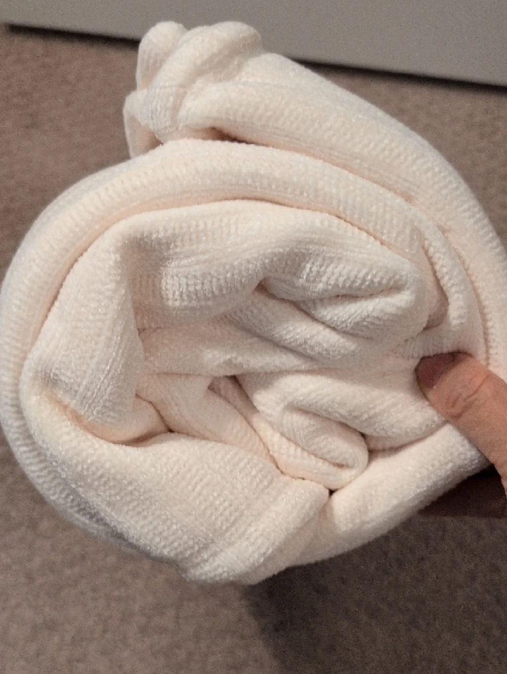 Mainstays Plush Throw Blanket - Ivory NWT